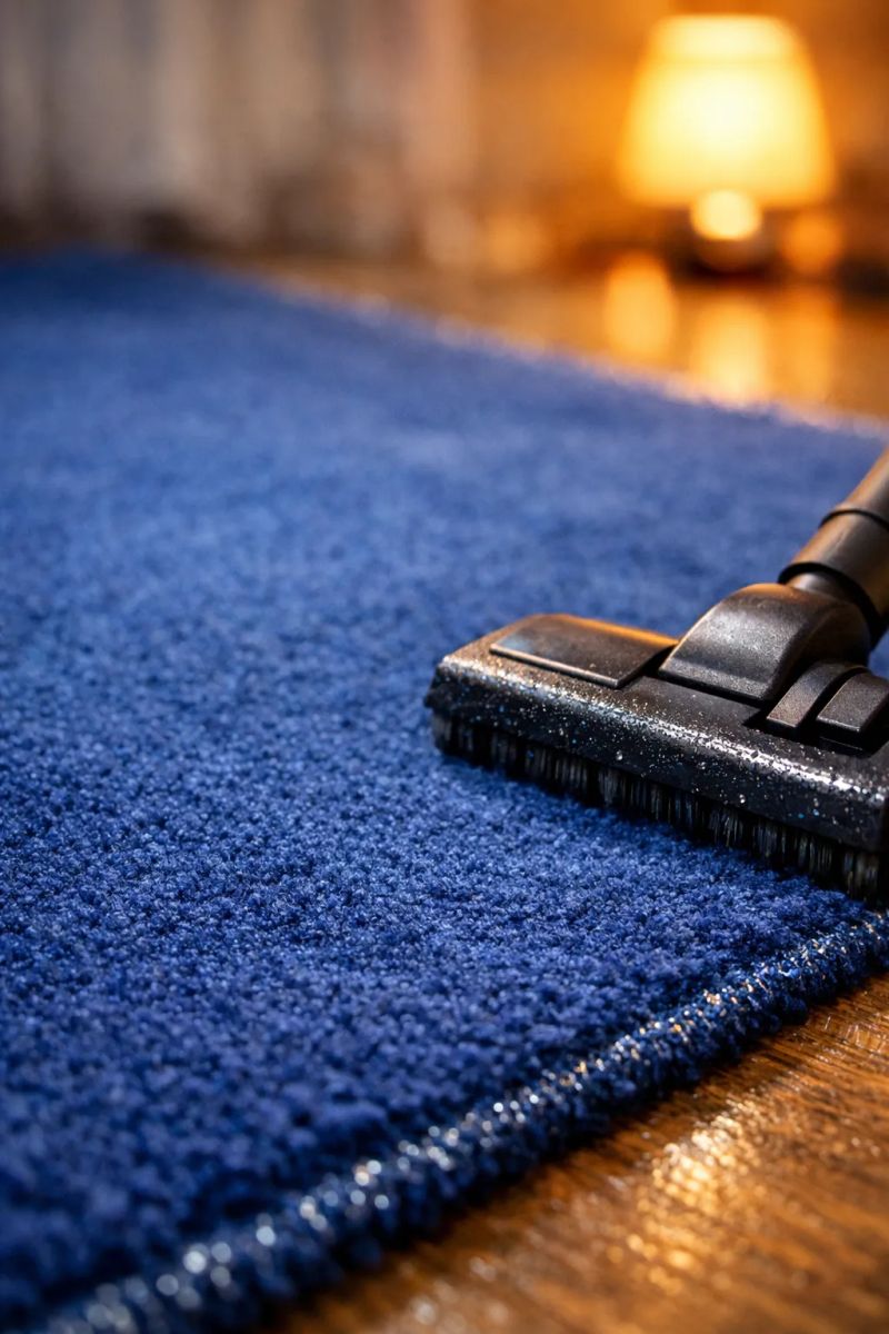 Carpet cleaning service being performed in an Edmonton apartment