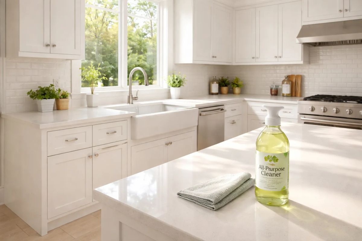 Professional cleaning team making an Edmonton home bright and fresh