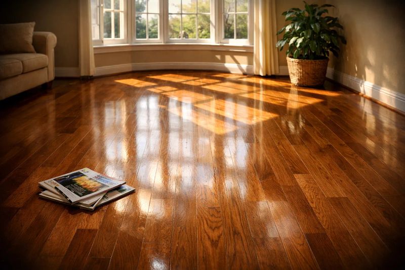 Sunlit spotless home interior after professional cleaning in Edmonton